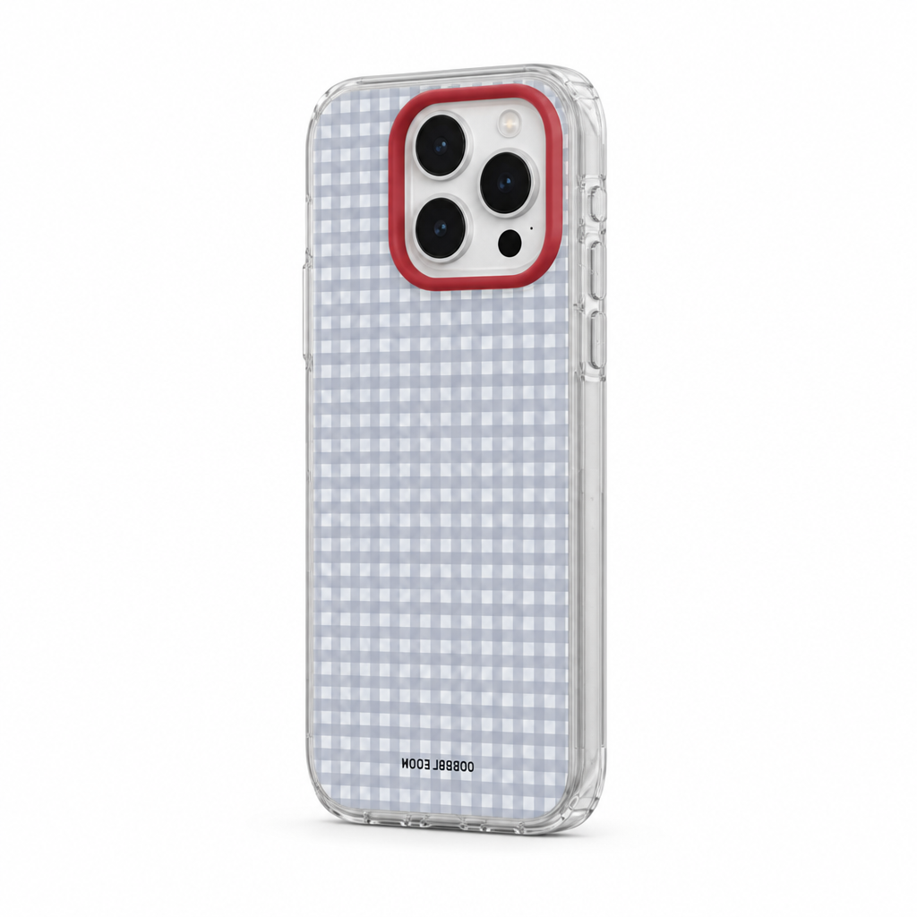 Checker Grid — Afterglow — iPhone Case — side view