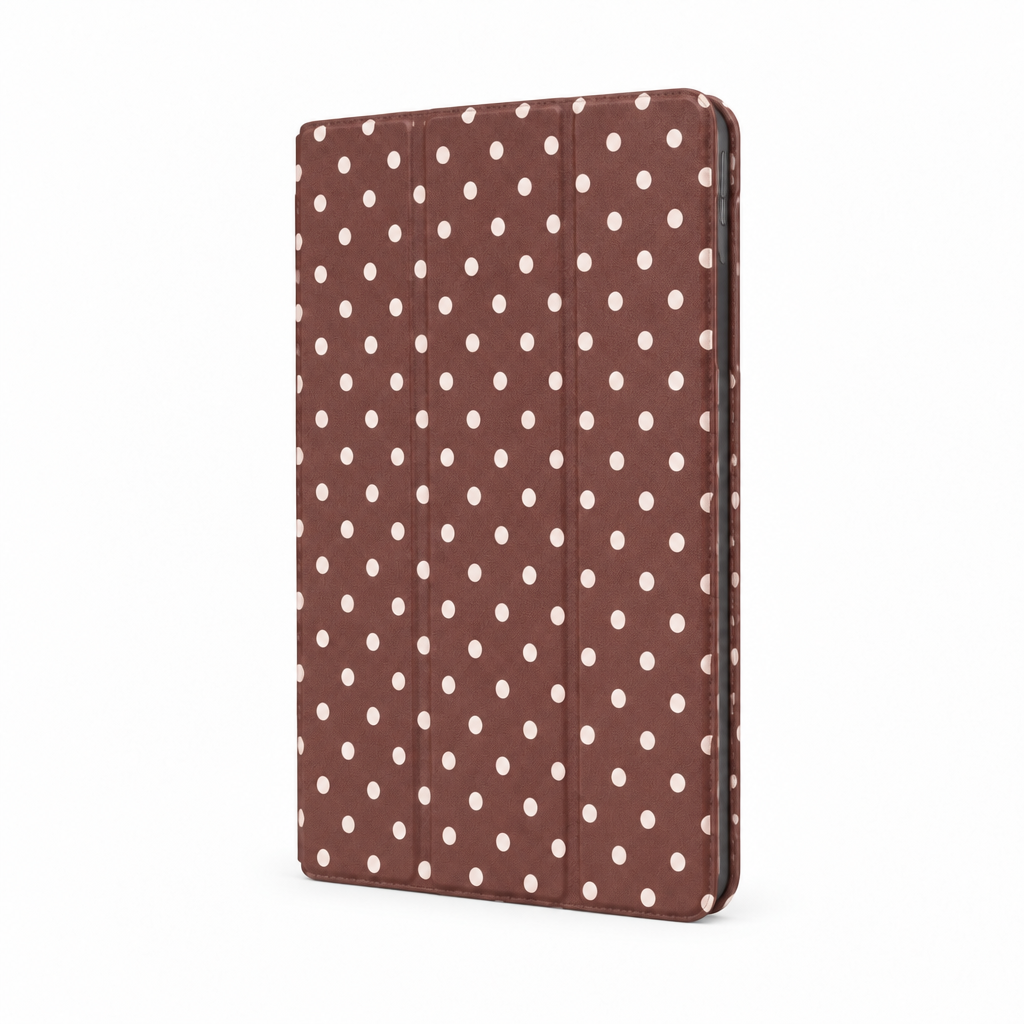 Quiet Dot — Cocoa — iPad Case — side view