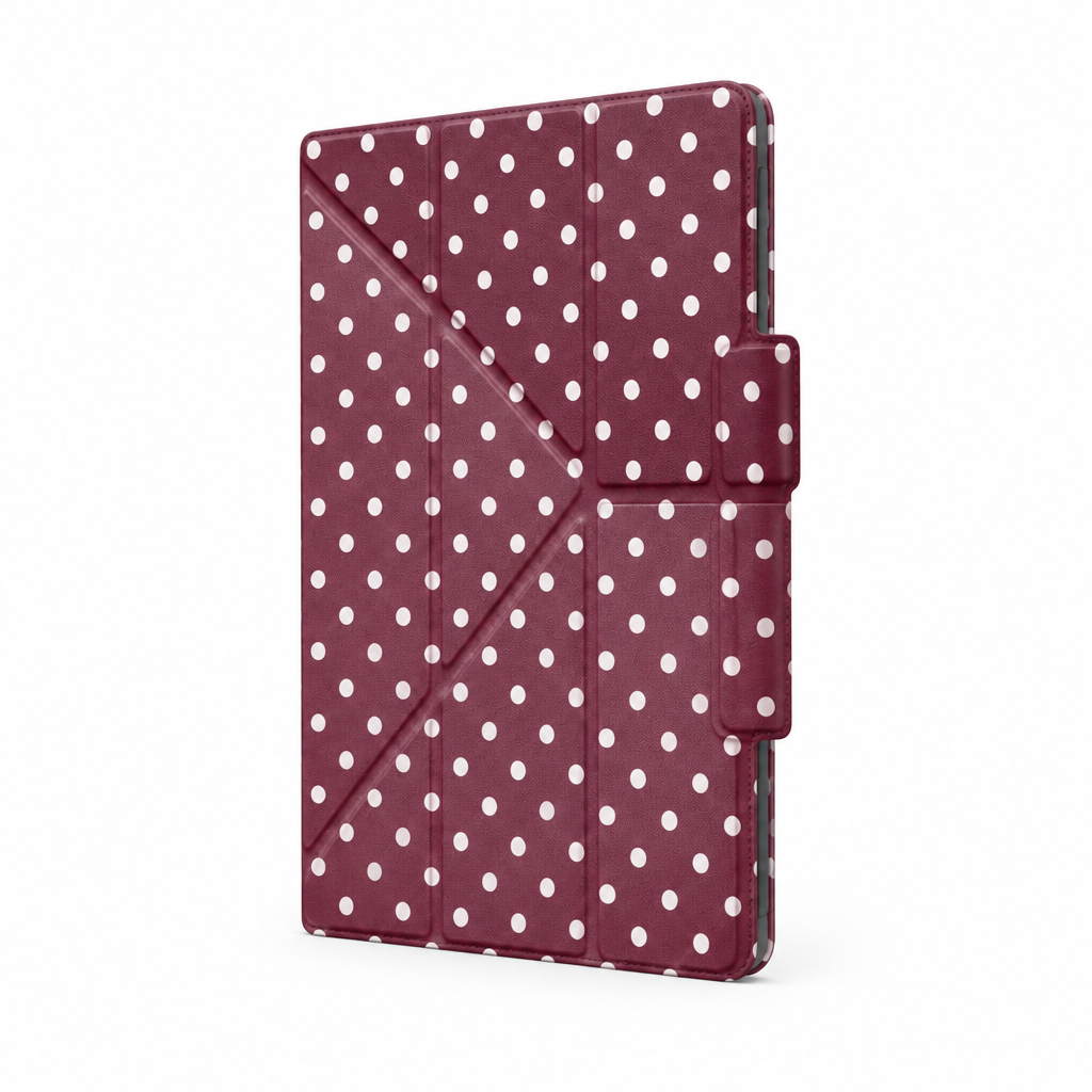 Quiet Dot — Cherry — iPad Case — side view