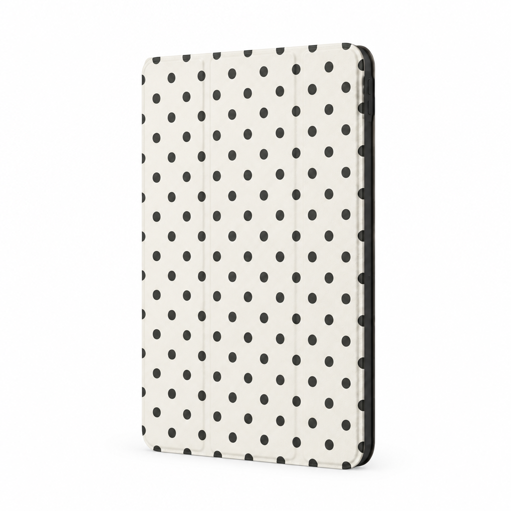 Quiet Dot — Chalk — iPad Case — side view