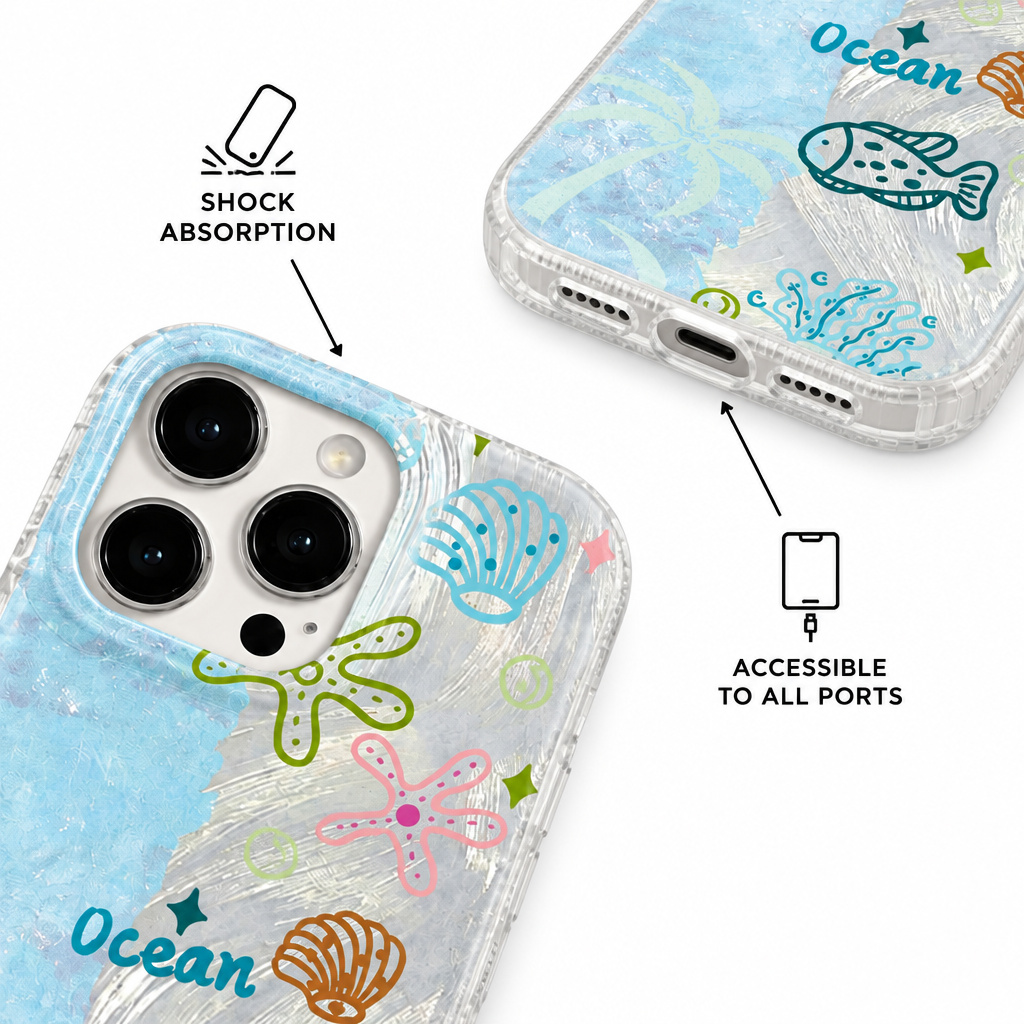 Ocean Postcard — Coast — iPhone Case — details
