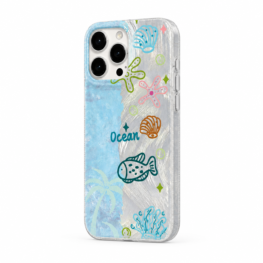 Ocean Postcard — Coast — iPhone Case — side view