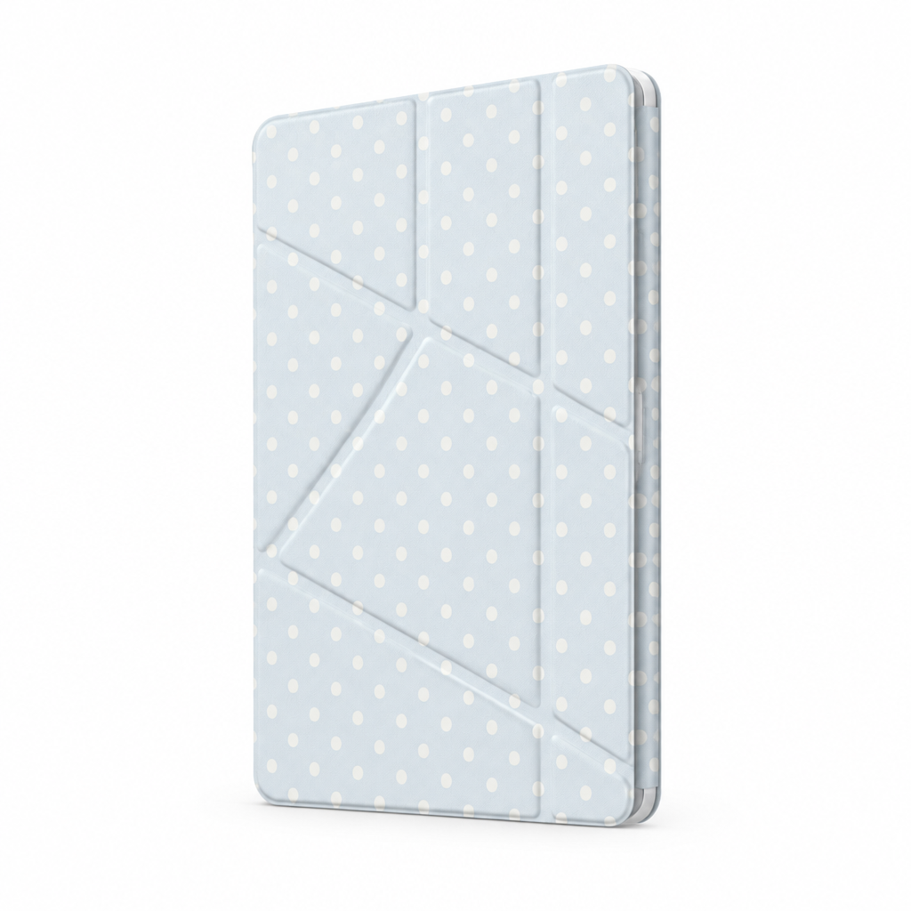 Quiet Dot — Cobalt — iPad Case — side view