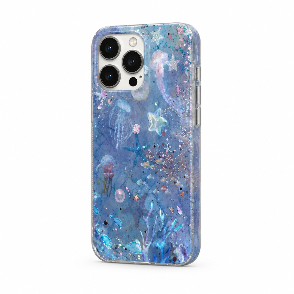 Ocean Postcard — Canvas — iPhone Case — side view