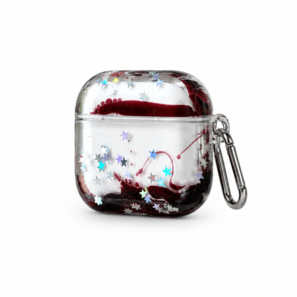 Liquid Drop — Canvas — AirPods Case — side view
