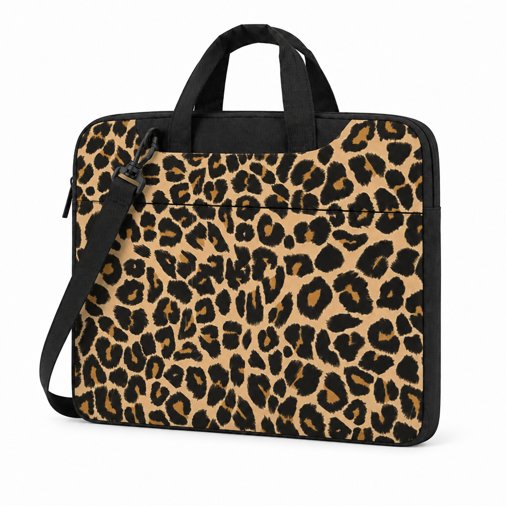 Leopard Carry — Afterglow — MacBook Sleeve — side view
