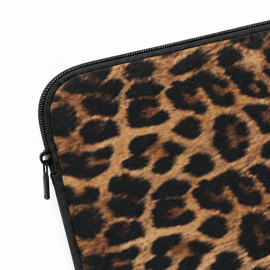 Leopard Pouch — Afterglow — MacBook Sleeve — details